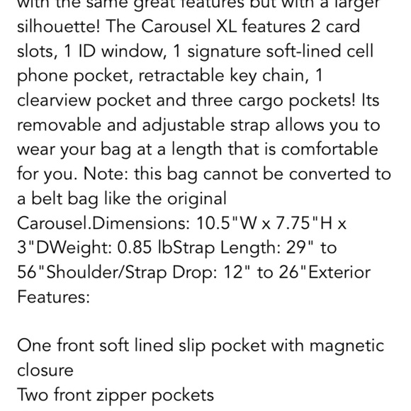 Paws Navy Lug Carousel XL crossbody, barely used - Picture 5 of 5